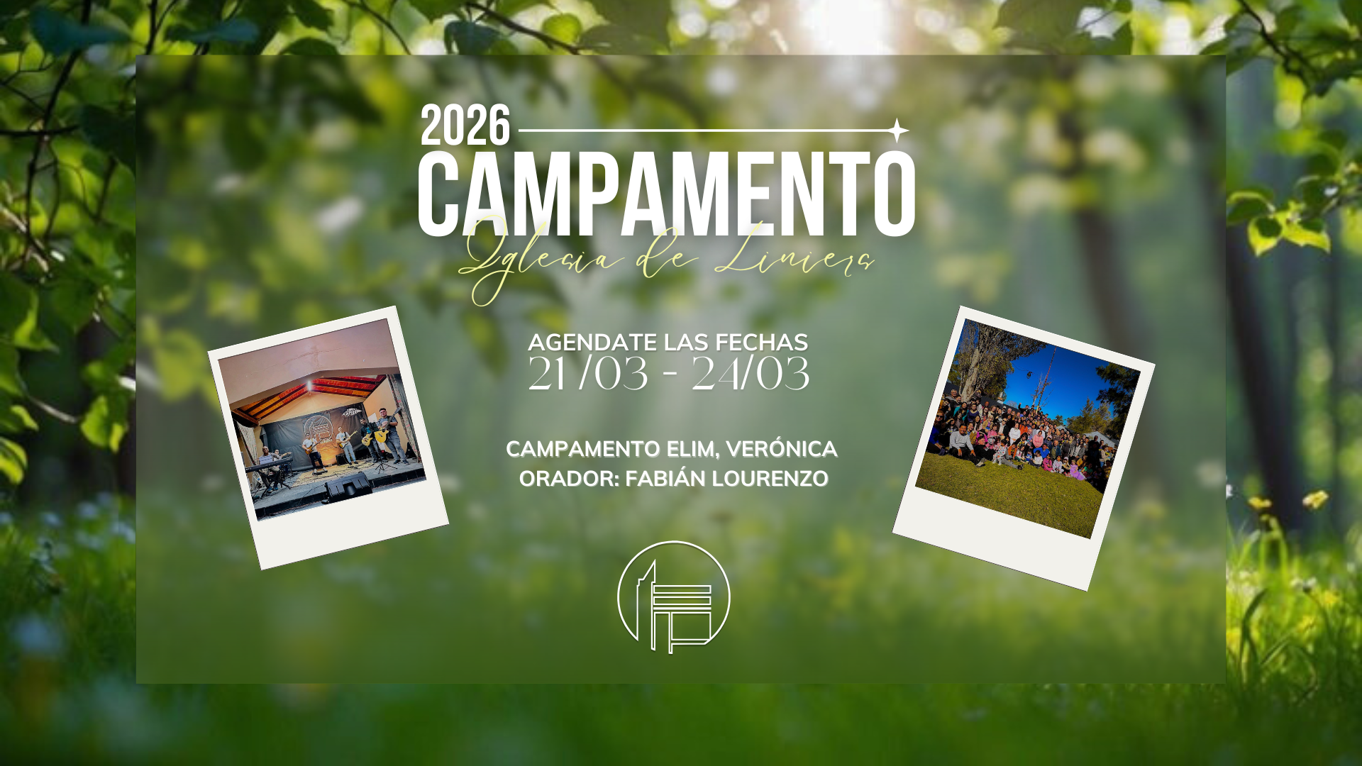 campamento pantalla